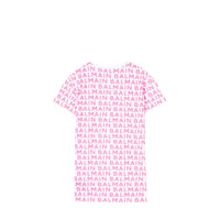 Balmain Kids All-Over Logo Print T-Shirt Dress