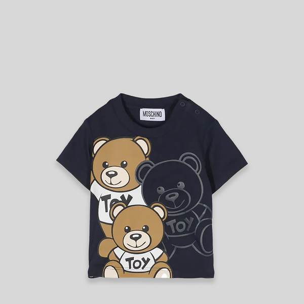 Moschino Kids Toddler's Teddy Friends Bear Logo T-Shirt