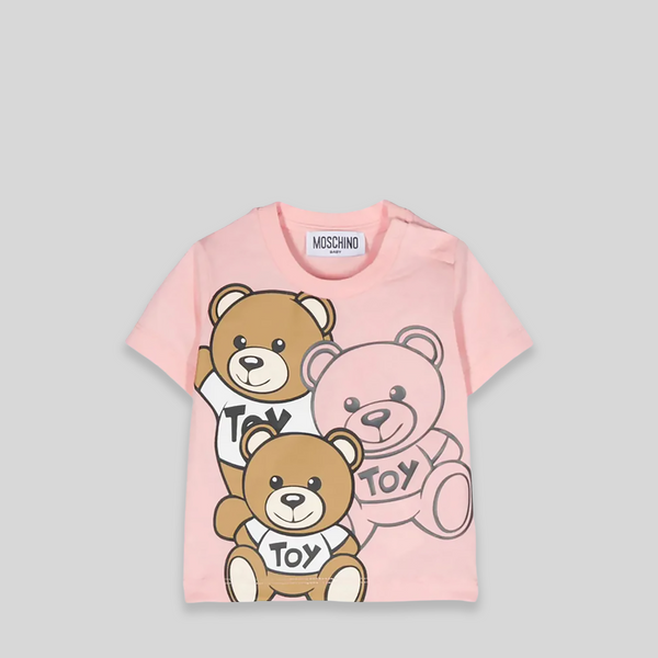Moschino Kids Toddler's Teddy Friends Bear Logo T-Shirt