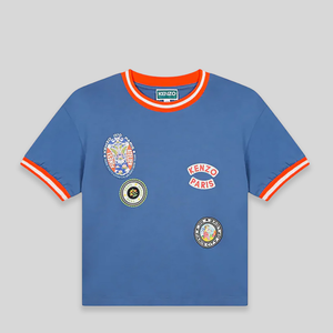 Kenzo Kids Multi-Logo Patch Ringer T-Shirt