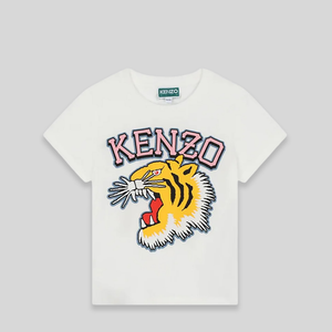 Kenzo Kids Varsity Tiger Short Sleeve T-Shirt