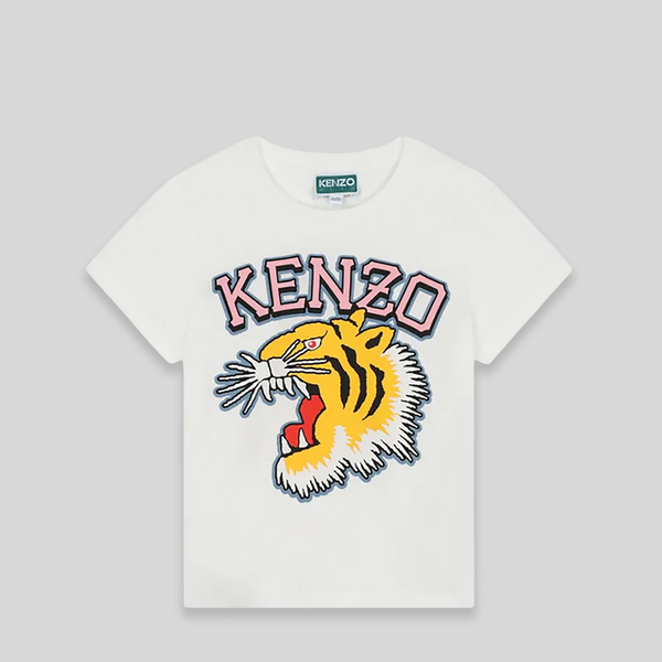 Kenzo Kids Varsity Tiger Short Sleeve T-Shirt