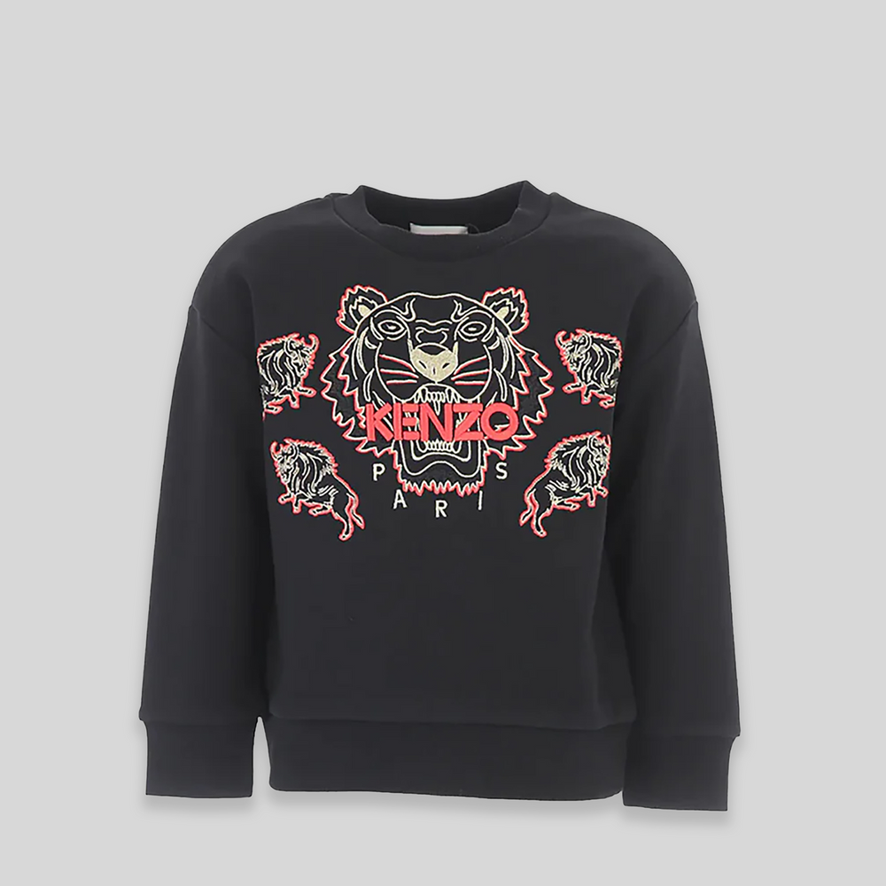 Kenzo Kids Multi-Tiger Logo Sweatshirt