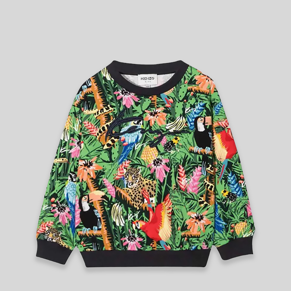 Kenzo Kids Tropical Print Sweatshirt