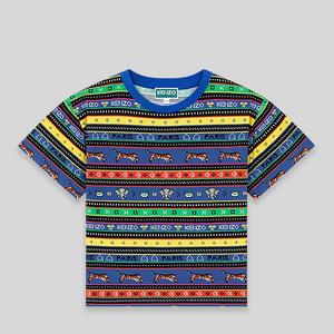 Kenzo Kids Jungle Game Multi-Logo T-Shirt