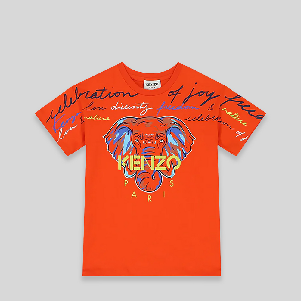 Kenzo Kids Elephant Logo T-Shirt