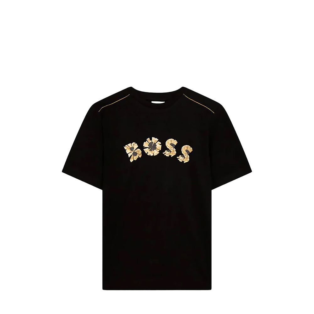 Hugo Boss Kids Gold Bar Graphic Logo T-Shirt