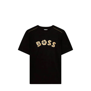 Hugo Boss Kids Gold Bar Graphic Logo T-Shirt