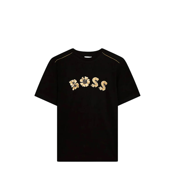 Hugo Boss Kids Gold Bar Graphic Logo T-Shirt