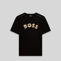 Hugo Boss Kids Gold Bar Graphic Logo T-Shirt