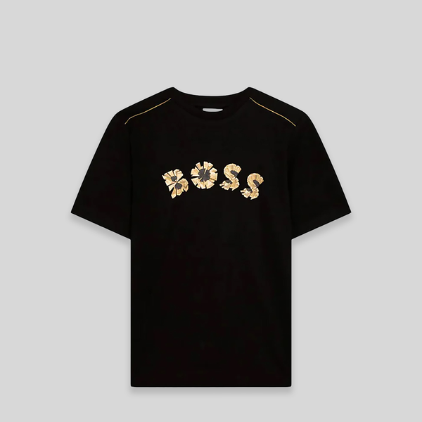 Hugo Boss Kids Gold Bar Graphic Logo T-Shirt