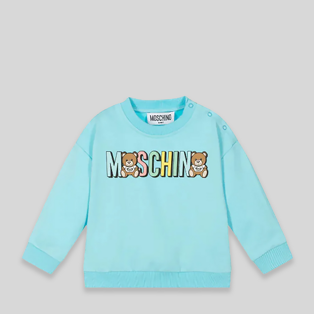 Moschino Kids Toddler's Bear Logo Sweatshirt