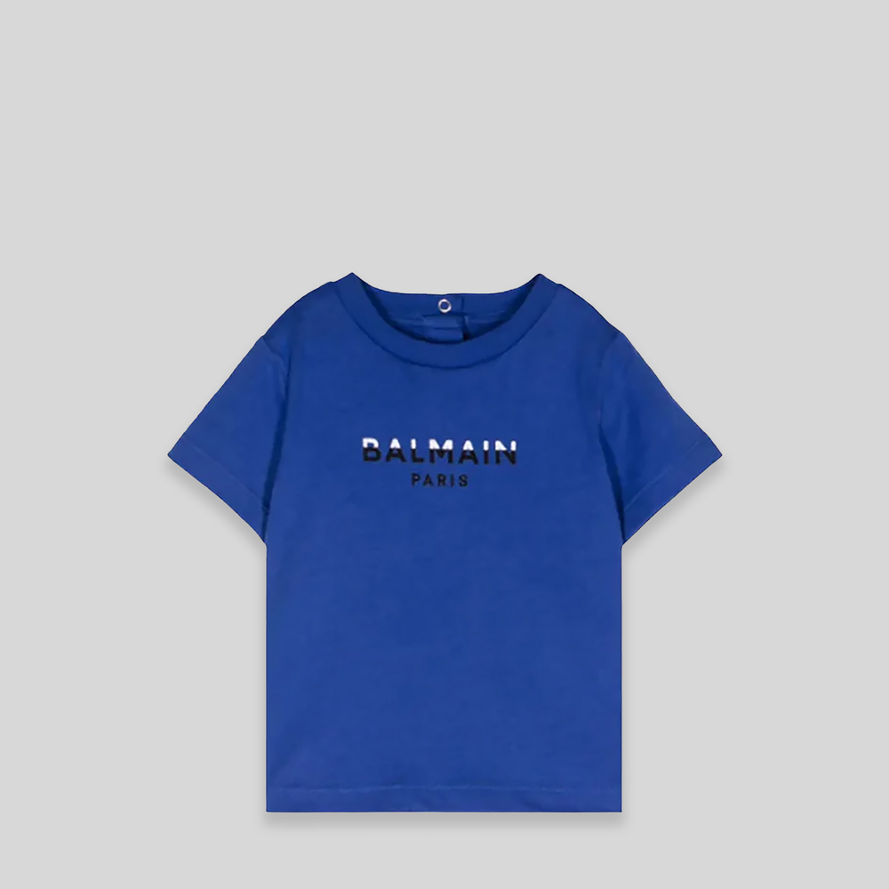 Balmain Kids Toddler's Dual Color Logo T-Shirt