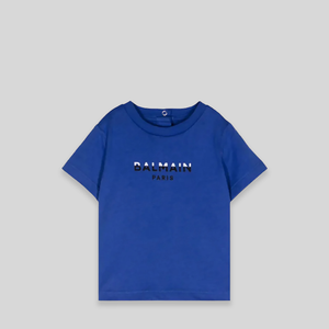 Balmain Kids Toddler's Dual Color Logo T-Shirt