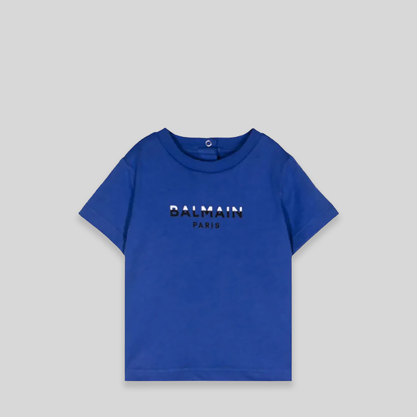 Balmain Kids Toddler's Dual Color Logo T-Shirt