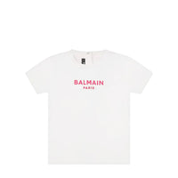 Balmain Kids Toddler's Neon Logo Short Sleeve T-Shirt