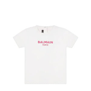 Balmain Kids Toddler's Neon Logo Short Sleeve T-Shirt