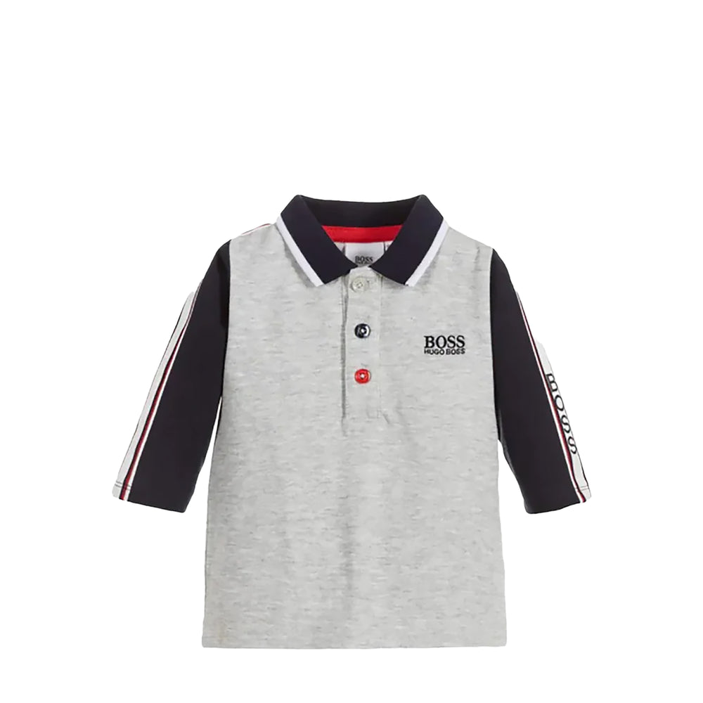 Hugo Boss Kids Toddler's Tape Logo Long Sleeve Polo Shirt