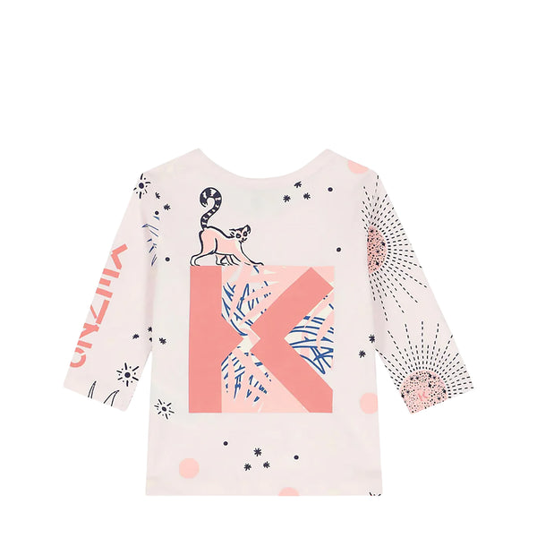 Kenzo Kids Toddler's All-Over Print Logo Long Sleeve T-Shirt
