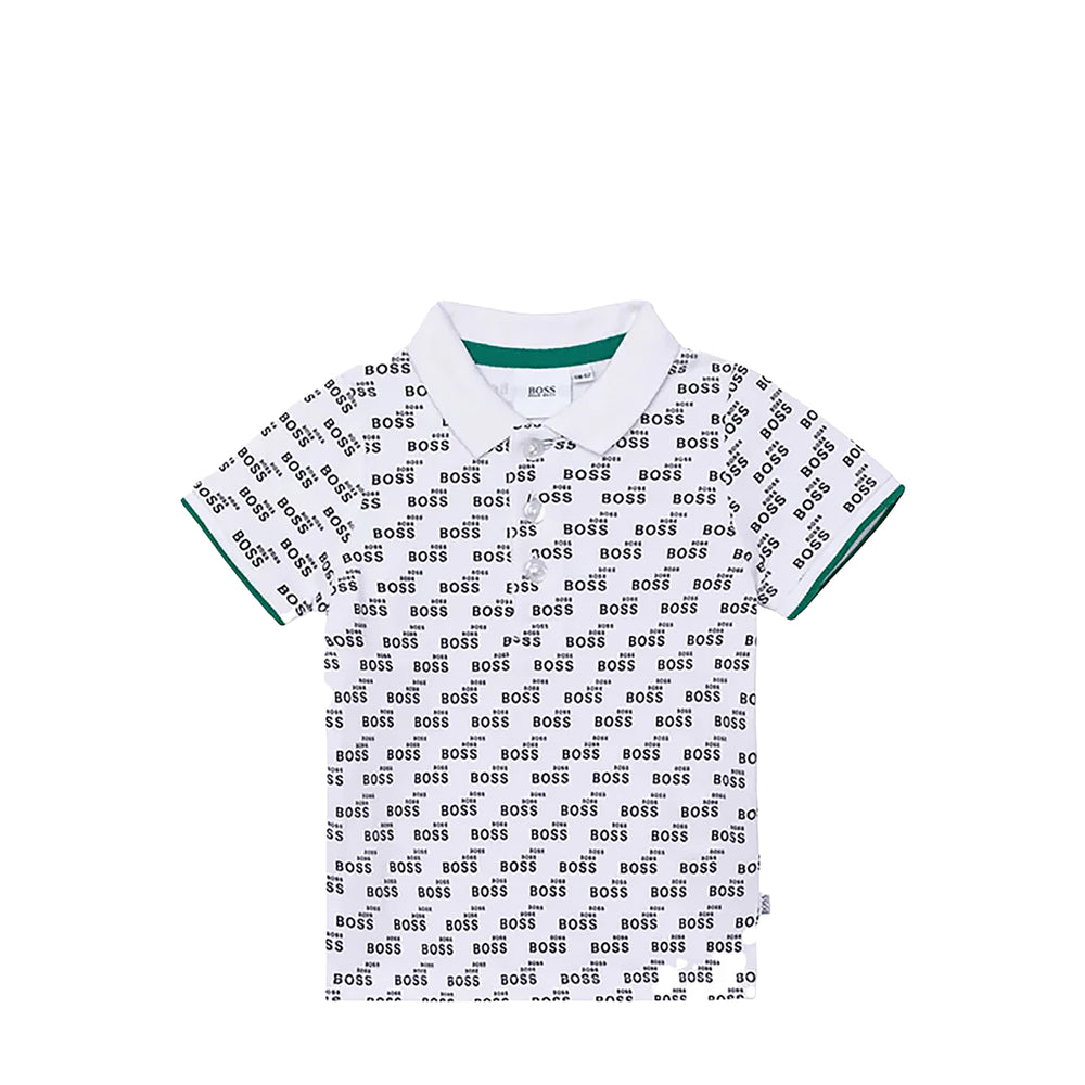 Hugo Boss Kids Toddler's All Over Print Logo Polo
