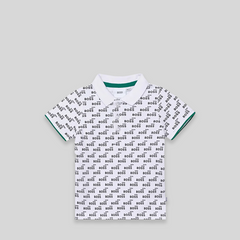 Hugo Boss Kids Toddler's All Over Print Logo Polo