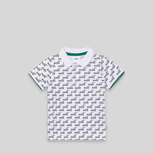 Hugo Boss Kids Toddler's All Over Print Logo Polo