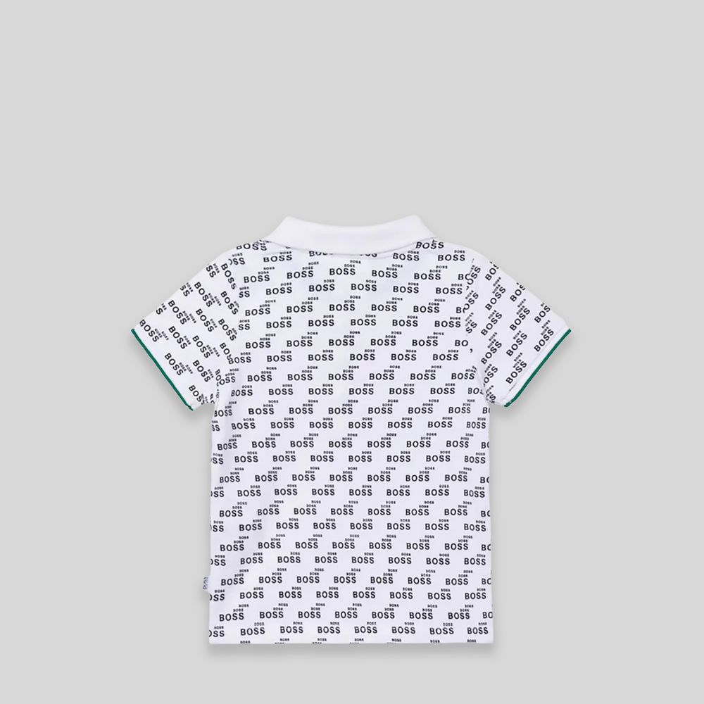 Hugo Boss Kids Toddler's All Over Print Logo Polo