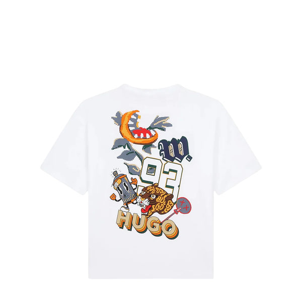 HUGO by Hugo Boss Kids Graphic Multi-Logo T-Shirt