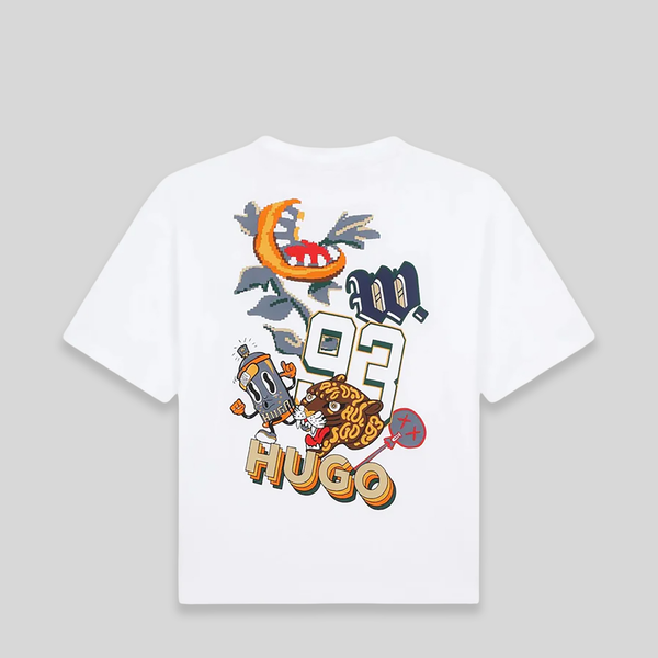 HUGO by Hugo Boss Kids Graphic Multi-Logo T-Shirt