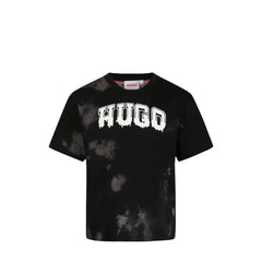 HUGO by Hugo Boss Kids Dripping Logo Tie-Dye T-Shirt