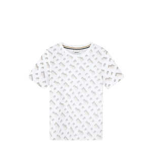 Hugo Boss Kids All-Over Monogram Print T-Shirt