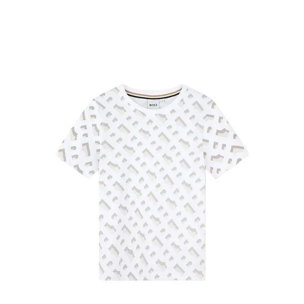 Hugo Boss Kids All-Over Monogram Print T-Shirt