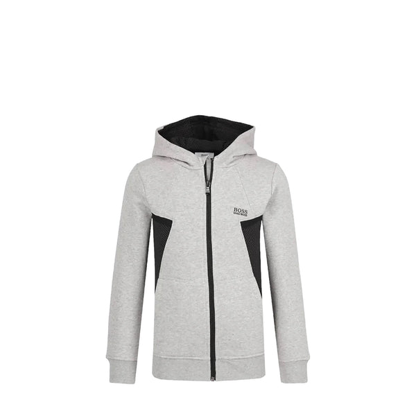 Hugo Boss Kids Mesh Side Panel Hoodie Sweatshirt
