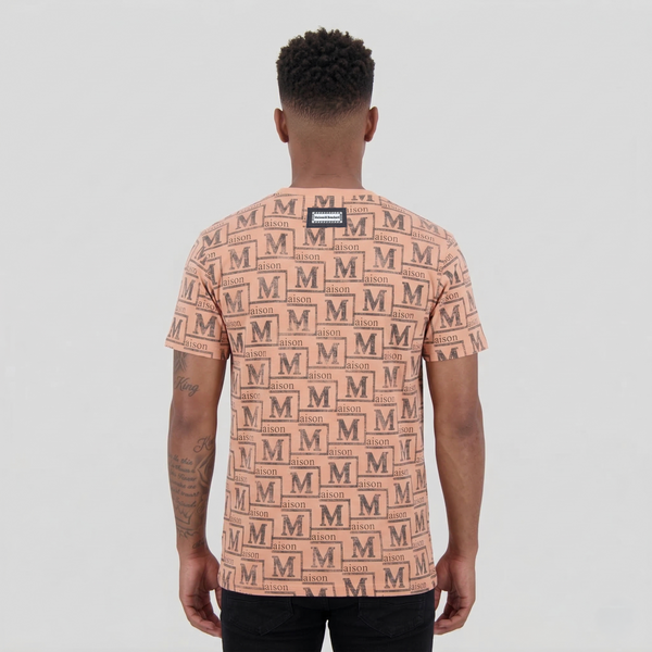 MDB Couture Men's Textured Monogram T-Shirt