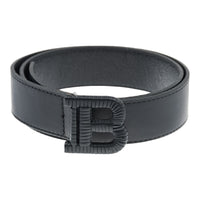 Balmain Kids Black Logo Buckle Belt