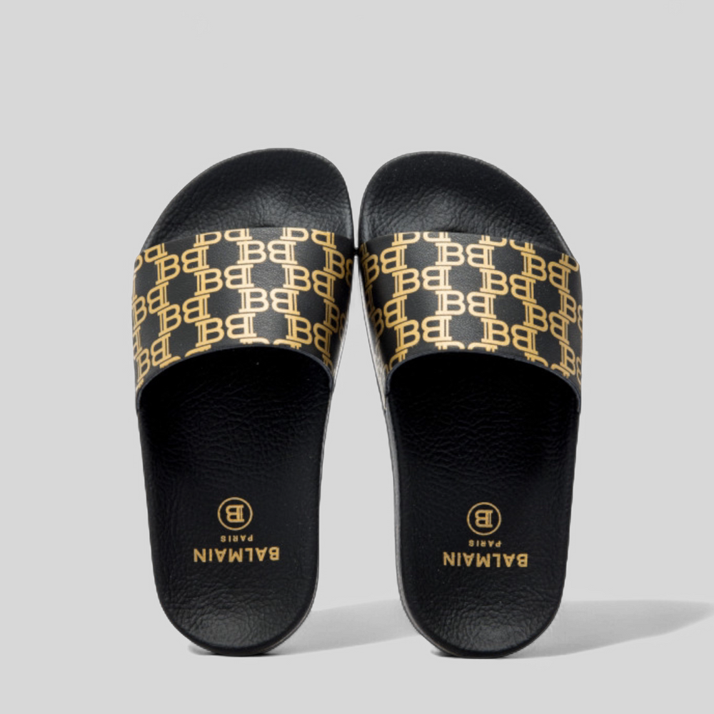 Balmain Kids All Over Print Slides