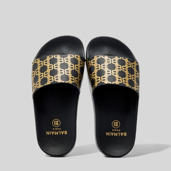Balmain Kids All Over Print Slides