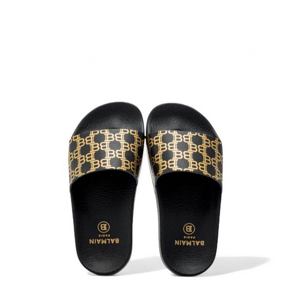 Balmain Kids All Over Print Slides