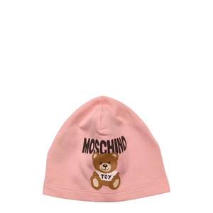 Moschino Kids Fuzzy Bear Knit Beanie