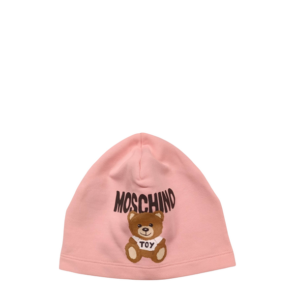 Moschino Kids Fuzzy Bear Knit Beanie