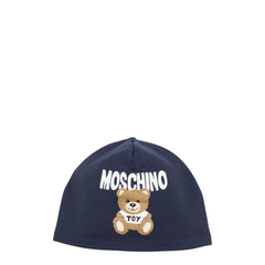 Moschino Kids Fuzzy Bear Knit Beanie