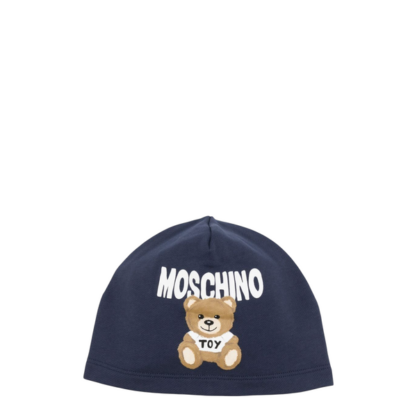 Moschino Kids Fuzzy Bear Knit Beanie