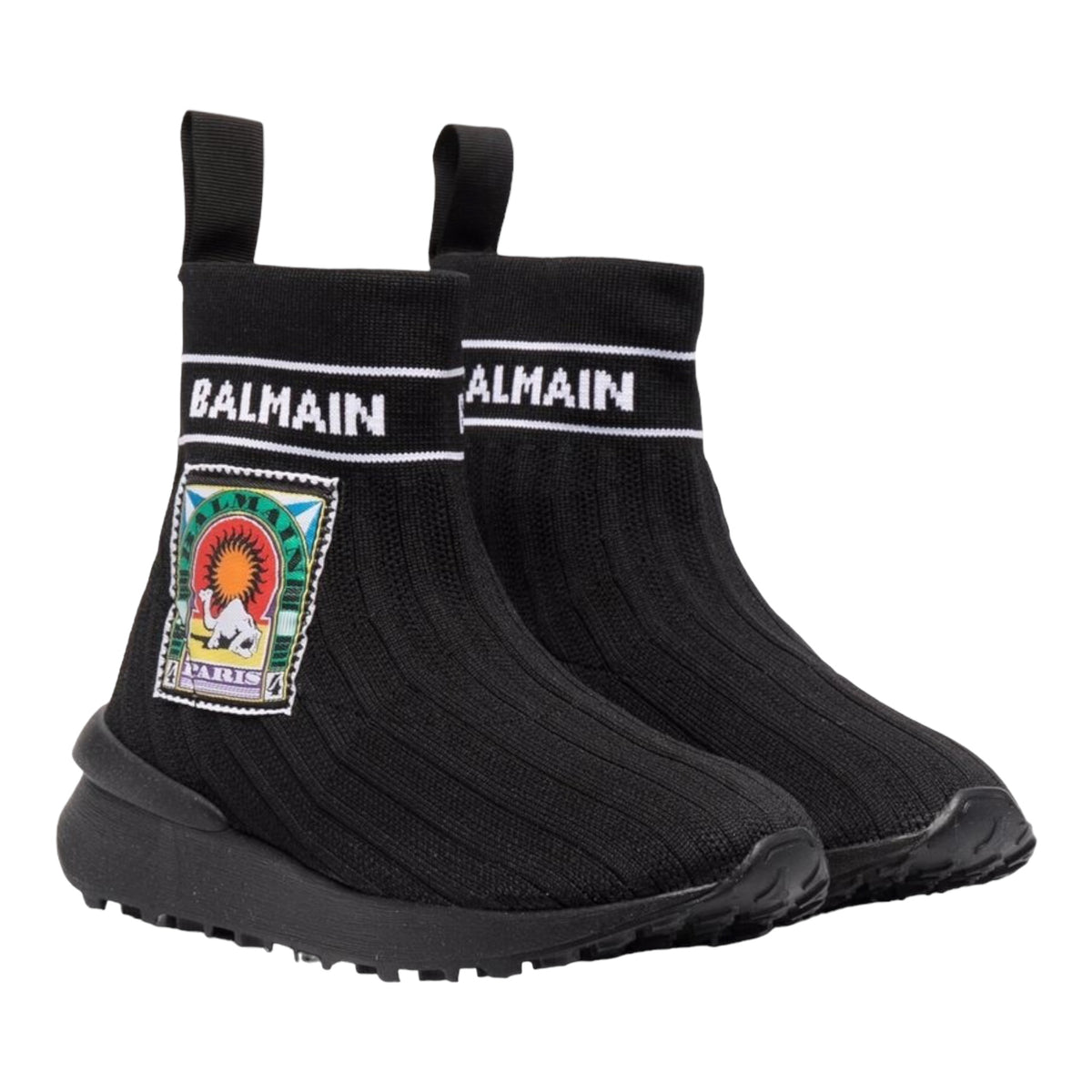 Balmain Kids Desert Patch Sock Shoe