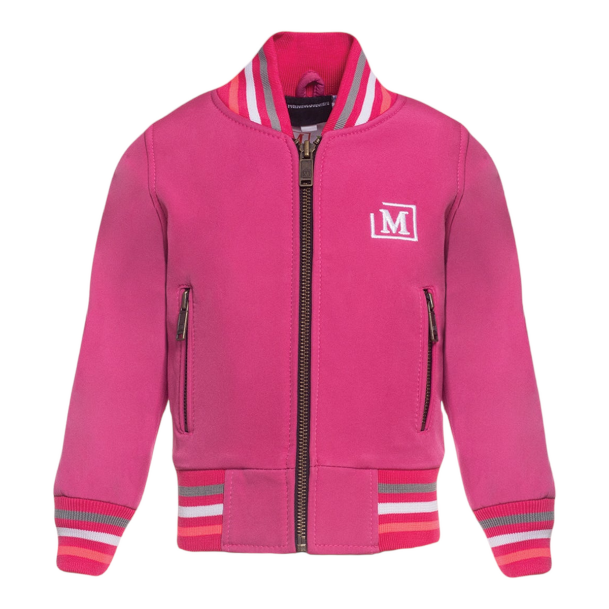 MDB Brand Kid's 'The M Brand' Logo Soft Shell Jacket - Vivid Color