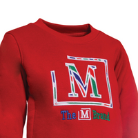 MDB Brand Kid's "The M Brand" Swirl Crewneck Sweatshirts - Warm Color