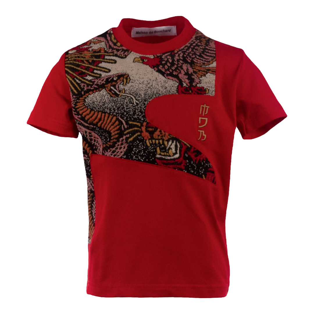 MDB Couture Kid's Gallery Threads Short Sleeve Top - Red Theme