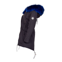 MDB Couture Men's Fur Lined Parka Coat