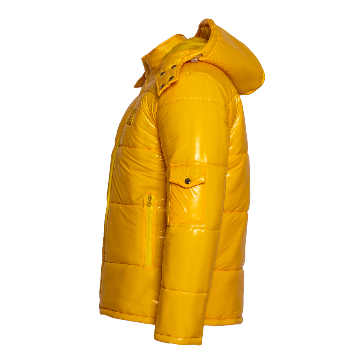 MDB Brand Men's Arctic Puffer Coat in Yellow