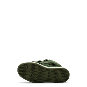 Lanvin Kids Zig Zag Lace Leather Sneakers