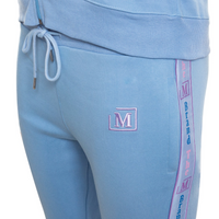 MDB Brand Women's "The M Brand" Swirl Logo Fleece Jogger Set - Soft Color